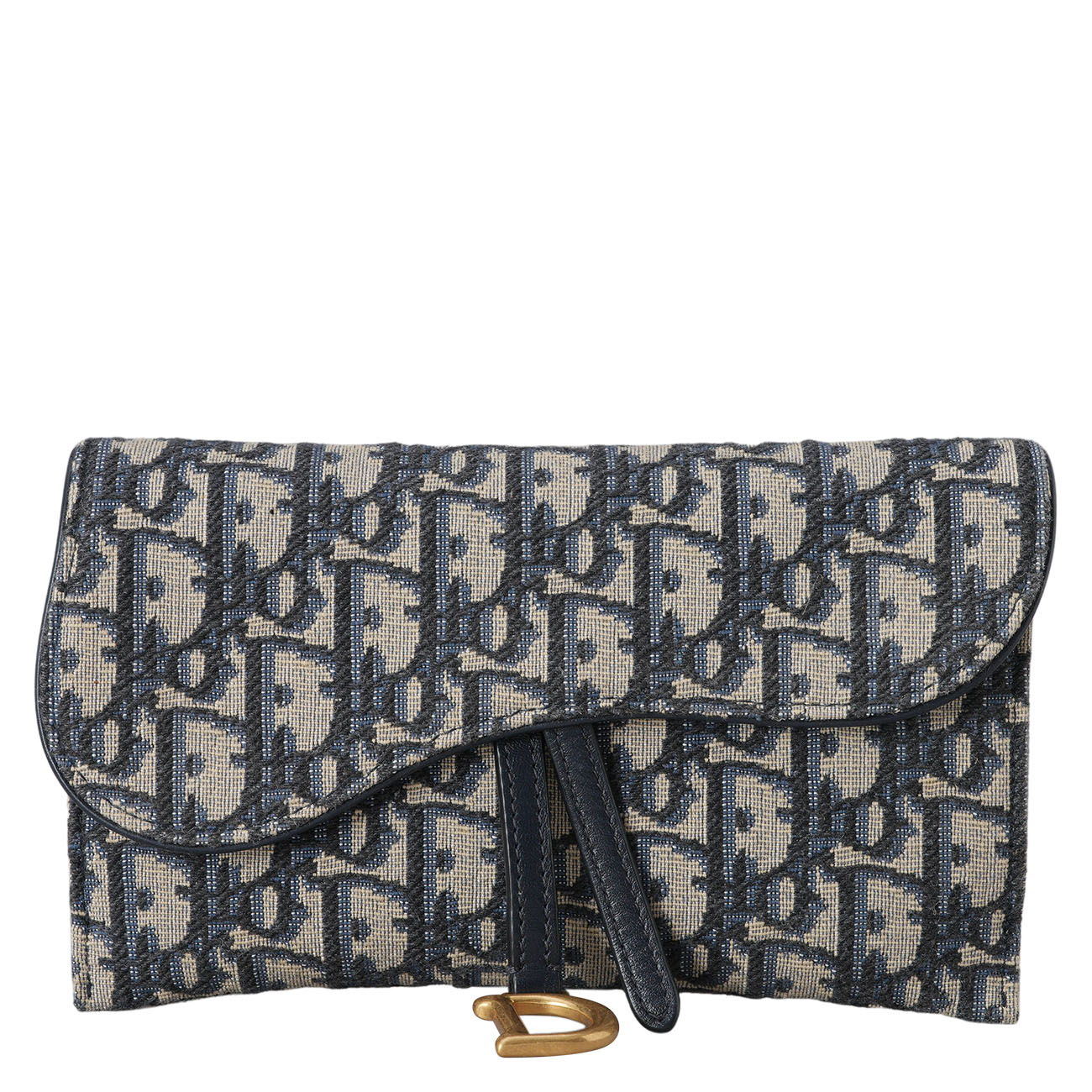 CHRISTIAN DIOR(USED)디올 오블리크 새들 체인 파우치